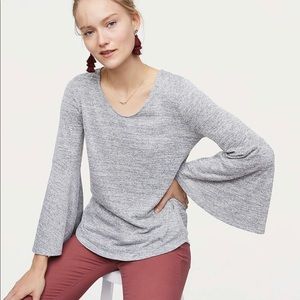 Loft Tie Back Bell Sleeve Top